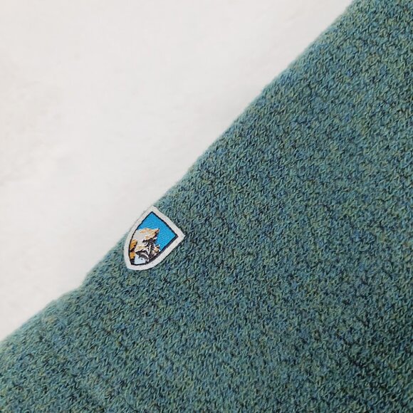 Kuhl Women's Green White Alfpaca Shop II Flight Hooded Fleece Jacket Size M - Picture 6 of 13